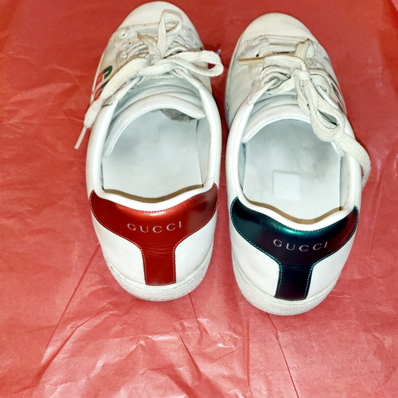 Authentic Gucci Ice Blade distressed white snikers - Picture 7 of 14